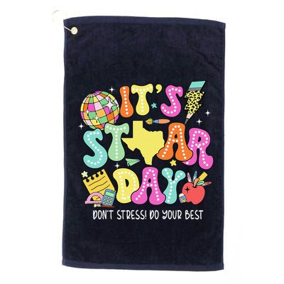 State Testing Retro ItS Staar Day DonT Stress Do Your Best Golf Towel