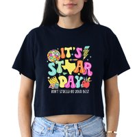 State Testing Retro ItS Staar Day DonT Stress Do Your Best Crop Top