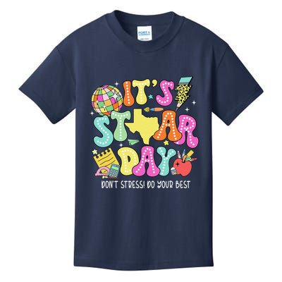State Testing Retro ItS Staar Day DonT Stress Do Your Best Kids T-Shirt