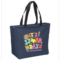 State Testing Retro ItS Staar Day DonT Stress Do Your Best Zip Tote Bag