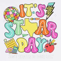 State Testing Retro ItS Staar Day DonT Stress Do Your Best Garment-Dyed Sweatshirt