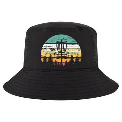 Stupid Trees Retro Sunset Frisbee Golf Vintage Disc Golf Cool Comfort Performance Bucket Hat