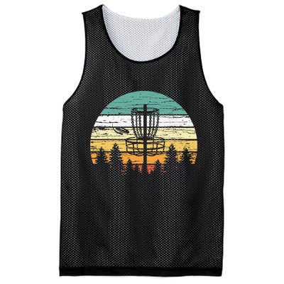 Stupid Trees Retro Sunset Frisbee Golf Vintage Disc Golf Mesh Reversible Basketball Jersey Tank
