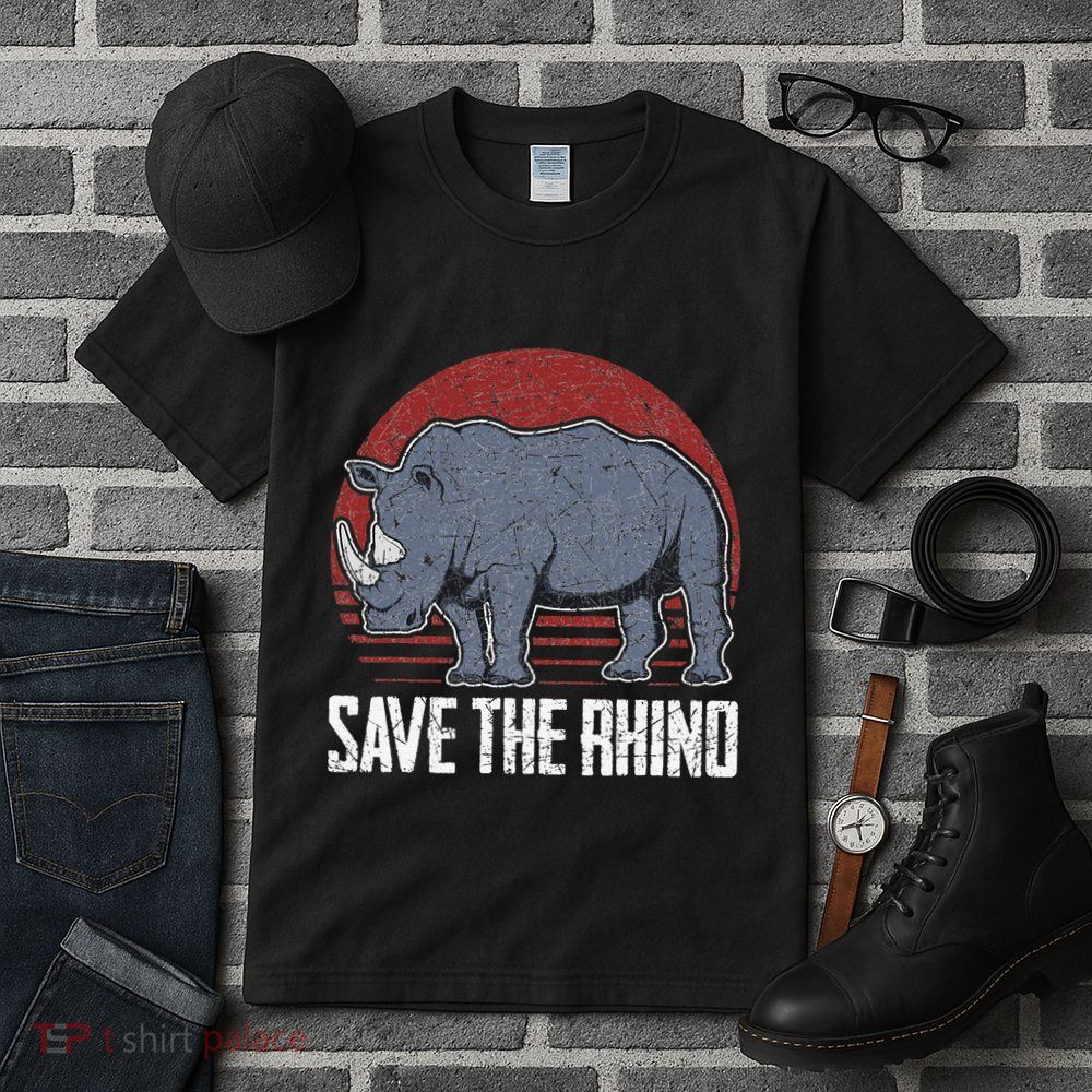 Save The Rhino funny animal lovers Tall T-Shirt