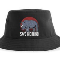 Save The Rhino funny animal lovers Sustainable Bucket Hat