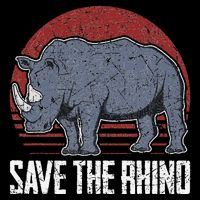 Save The Rhino funny animal lovers Button