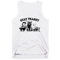 Stay Trashy Retro Funny Racoon Tank Top