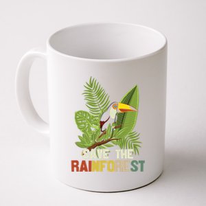 Save The Rainforest Tropical Toucan Graphic Climate Change Meaningful Gift Coffee Mug