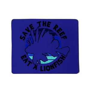 Save The Reef Eat A Lionfish Ozean Freediving Scuba Diving Gift Mousepad