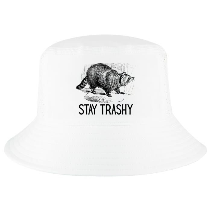 Stay Trashy Raccoon Funny Meme Cool Comfort Performance Bucket Hat