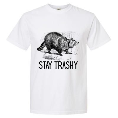 Stay Trashy Raccoon Funny Meme Garment-Dyed Heavyweight T-Shirt