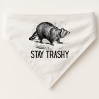 Stay Trashy Raccoon Funny Meme USA-Made Doggie Bandana