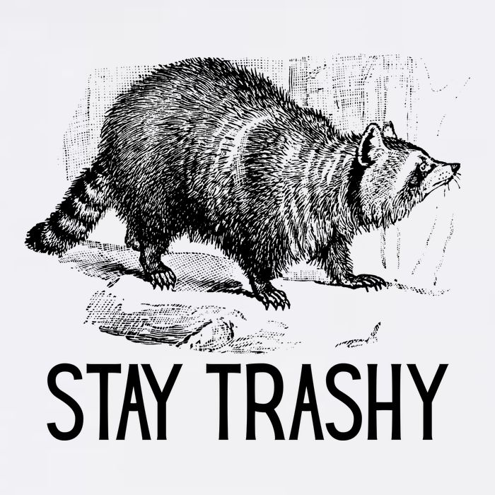 Stay Trashy Raccoon Funny Meme Flatbill Hat