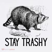 Stay Trashy Raccoon Funny Meme Softstyle Adult Sport Polo