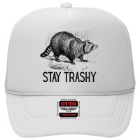 Stay Trashy Raccoon Funny Meme Trucker Hat