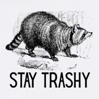 Stay Trashy Raccoon Funny Meme Tank Top