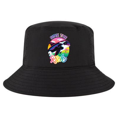 Sink The Rich Gladys Killer Whale The Yacht Sinking Orca Rainbow Cool Comfort Performance Bucket Hat