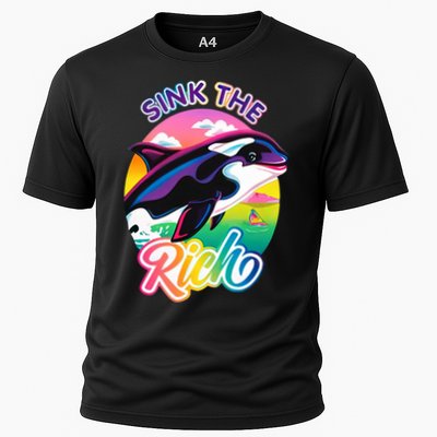 Sink The Rich Gladys Killer Whale The Yacht Sinking Orca Rainbow Performance Shirt