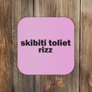 Skibiti Toilet Rizz Funny Viral Influencer Brain Rot Slang Coaster