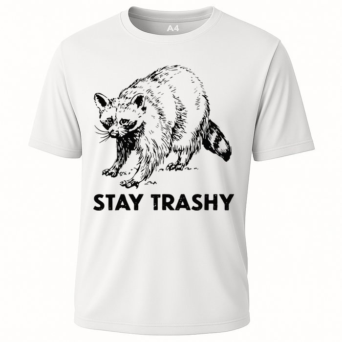 Stay Trashy Raccoon Cooling Performance Crew T-Shirt