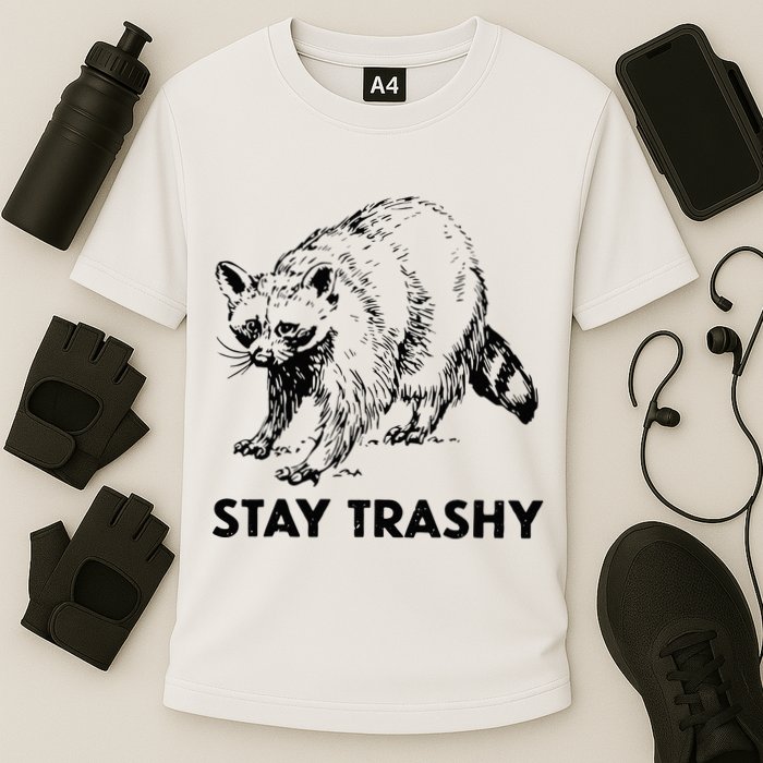 Stay Trashy Raccoon Cooling Performance Crew T-Shirt