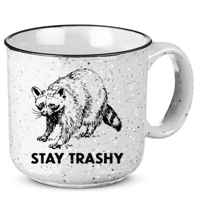 Stay Trashy Raccoon 15oz Campfire Ceramic Mug