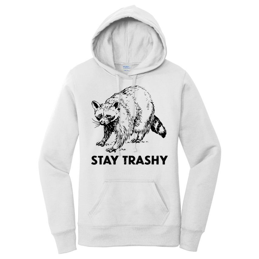 Stay Trashy Raccoon Women's Pullover Hoodie