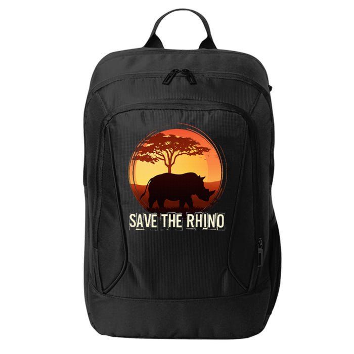 Save The Rhino City Backpack