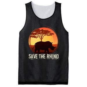 Save The Rhino Mesh Reversible Basketball Jersey Tank