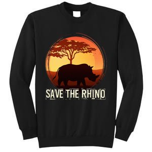 Save The Rhino Tall Sweatshirt