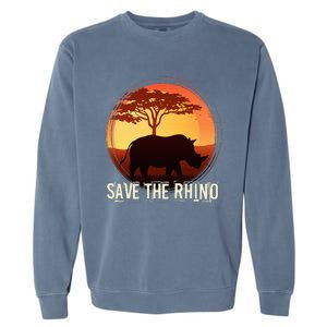 Save The Rhino Garment-Dyed Sweatshirt