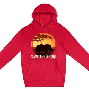 Save The Rhino Premium Pullover Hoodie