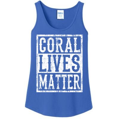 Save The Reef Marine Biologist Scuba Diver Surfer Gift Ladies Essential Tank