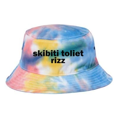 Skibiti Toilet Rizz Funny Viral Influencer Brain Rot Slang Tie Dye Newport Bucket Hat