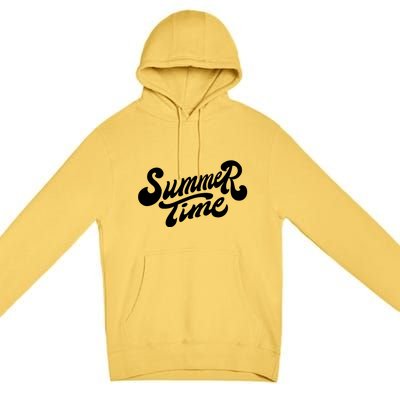 Summer Time Retro Premium Pullover Hoodie