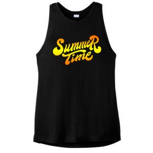 Summer Time Retro Ladies PosiCharge Tri-Blend Wicking Tank