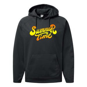 Summer Time Retro Performance Fleece Hoodie