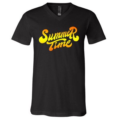 Summer Time Retro V-Neck T-Shirt