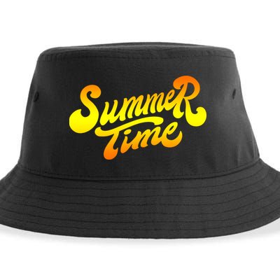 Summer Time Retro Sustainable Bucket Hat