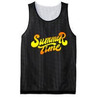 Summer Time Retro Mesh Reversible Basketball Jersey Tank