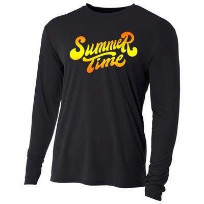 Summer Time Retro Cooling Performance Long Sleeve Crew