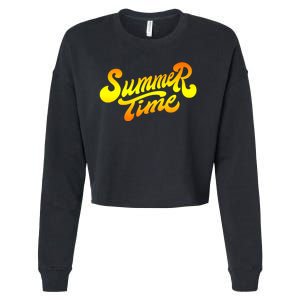 Summer Time Retro Cropped Pullover Crew