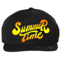 Summer Time Retro Wool Snapback Cap