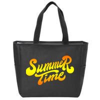 Summer Time Retro Zip Tote Bag