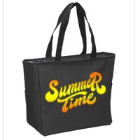 Summer Time Retro Zip Tote Bag