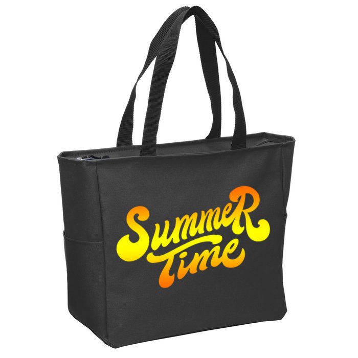 Summer Time Retro Zip Tote Bag