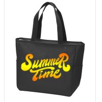 Summer Time Retro Zip Tote Bag