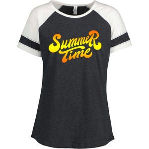 Summer Time Retro Enza Ladies Jersey Colorblock Tee