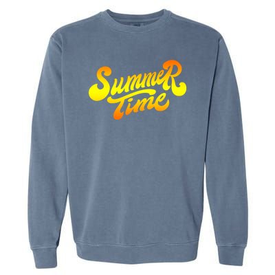 Summer Time Retro Garment-Dyed Sweatshirt