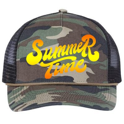 Summer Time Retro Retro Rope Trucker Hat Cap